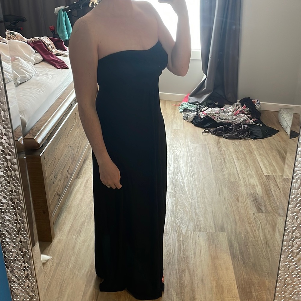 Kismet XS black strapless maxi dress